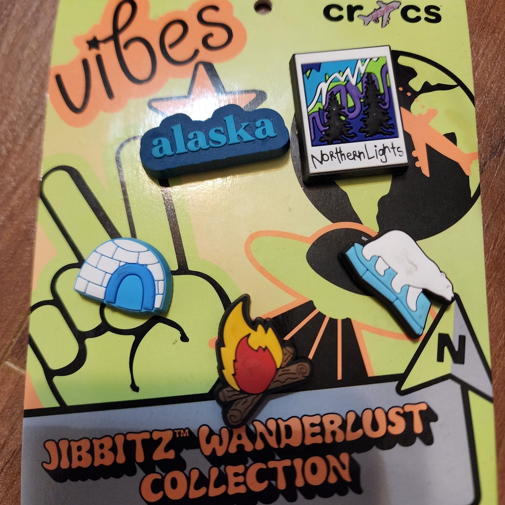 CROCS Jibbitz Vibes Collection Shoe Charms TRAVEL COLLECTION...
